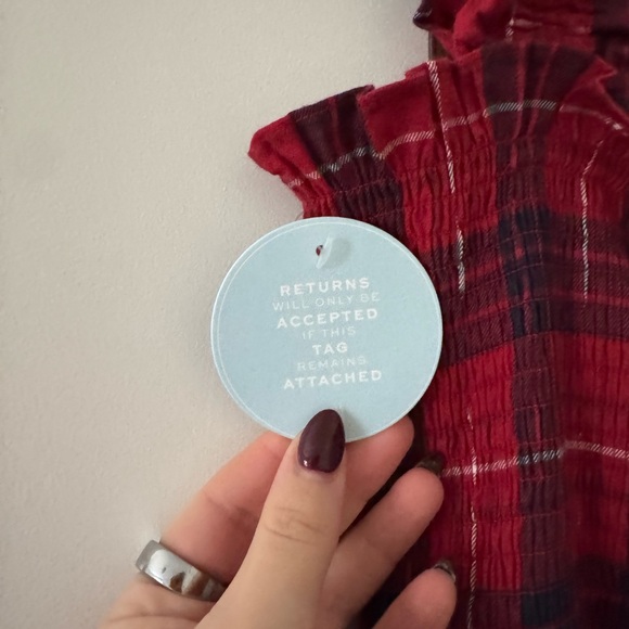 Hill House Nap Dress- Cherry Tartan - Picture 4 of 7